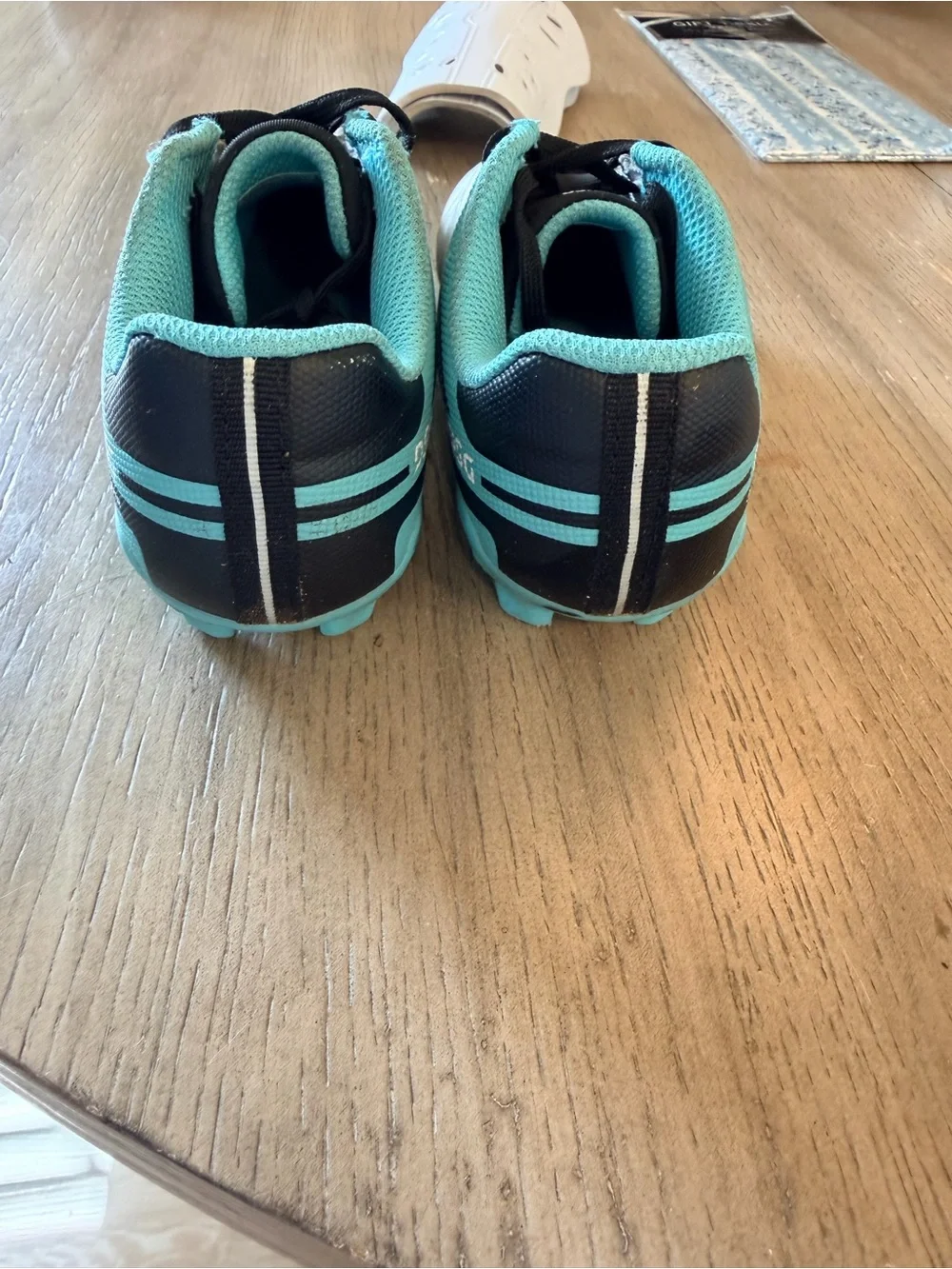 DSG Kids Silver & Aqua Speed Viper Soccer Cleats